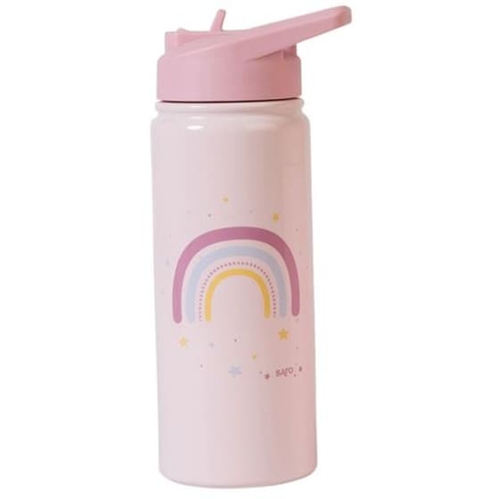 Παγούρι Θερμός Saro με Καλαμάκι Rainbow 500ml image 0