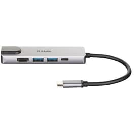D-Link USB Ηub DUB-M520 5 σε 1 συμβατό με USB-C - Γκρι