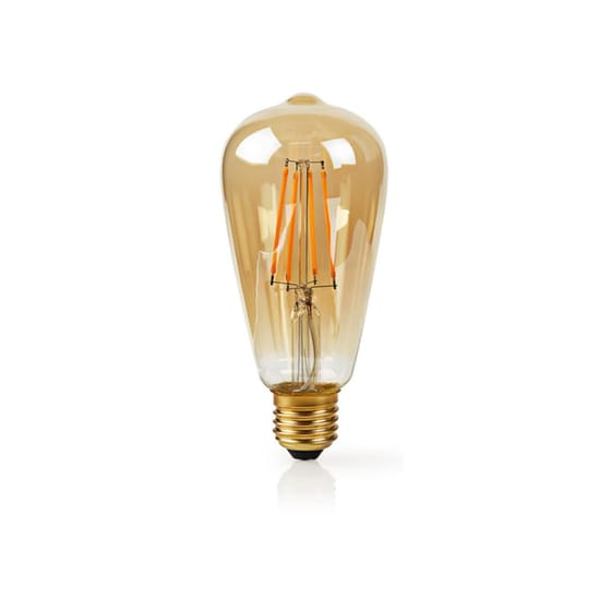 Έξυπνη Λάμπα Nedis Wi-Fi Led Smart Filament Bulb E27 Χρυσό image 0