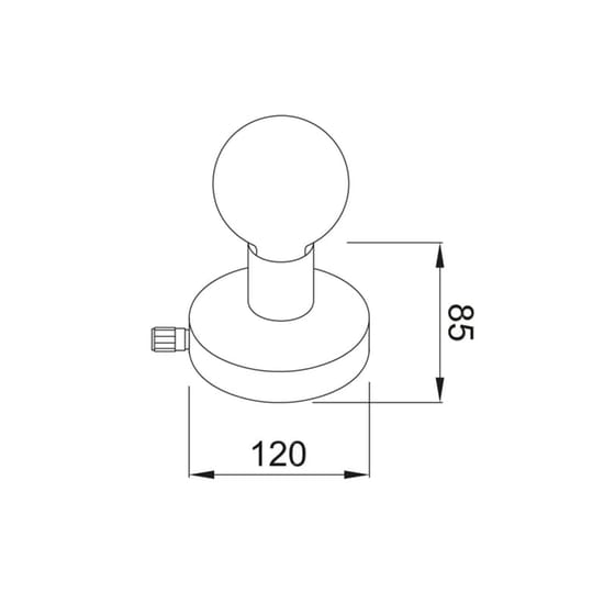Απλίκα Τοίχου Aca Joy V36382mb Μεταλλική 12x8.5x12 cm - Τιρκουάζ/Μπρονζέ image 1