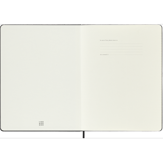 Ημερολόγιο Εβδομαδιαίο Moleskine 2025-2026 18Μ XL Black Hard image 1