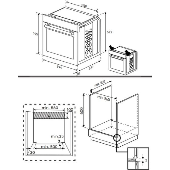 BEKO BBIS12300XDE 72 Lt Inox Εντοιχιζόμενος Φούρνος Άνω Πάγκου image 7