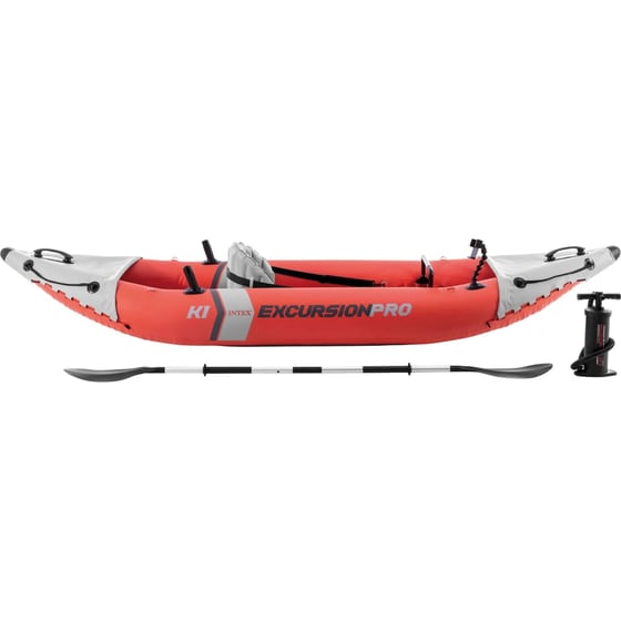 Καγιάκ Φουσκωτό Μονοθέσιο Intex Excursion Pro K1 305cm - Κόκκινο/ Γκρι image 5