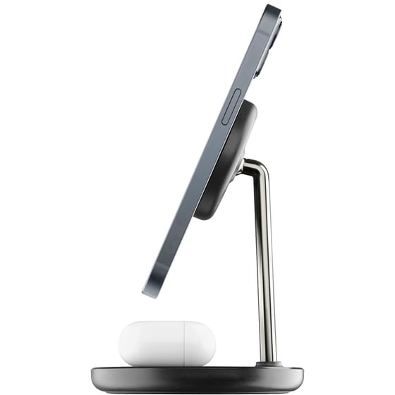 Ασύρματος Φορτιστής Cellular Line Mag Duo Wireless 2in1 7.5W Usb-C - Black image 2