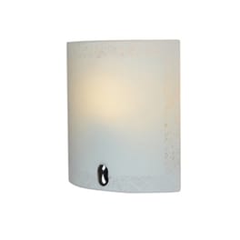 Απλίκα Τοίχου Homelighting Seher 77-3649 Γυάλινη 20x8x22 cm - Ασημί/Λευκή