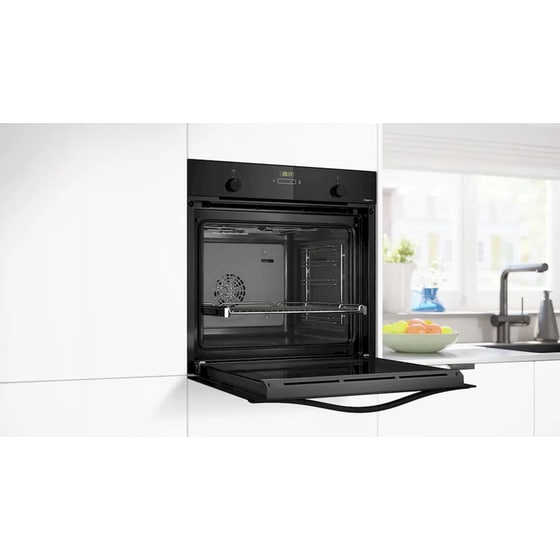 PITSOS PH33M41B3 71 Lt Μαύρο Εντοιχιζόμενος Φούρνος Άνω Πάγκου image 3