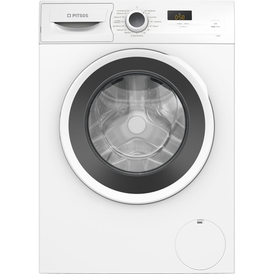 PITSOS WF4J06L7 7 kg 1.400 Στροφές Λευκό Πλυντήριο Ρούχων image 0
