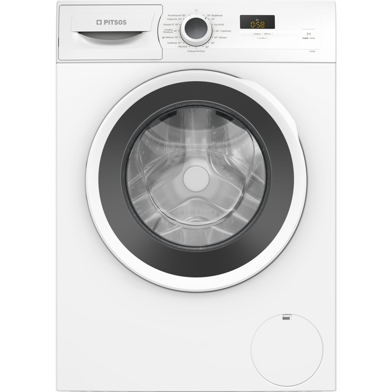 PITSOS WF4J06L7 7 kg 1.400 Στροφές Λευκό Πλυντήριο Ρούχων