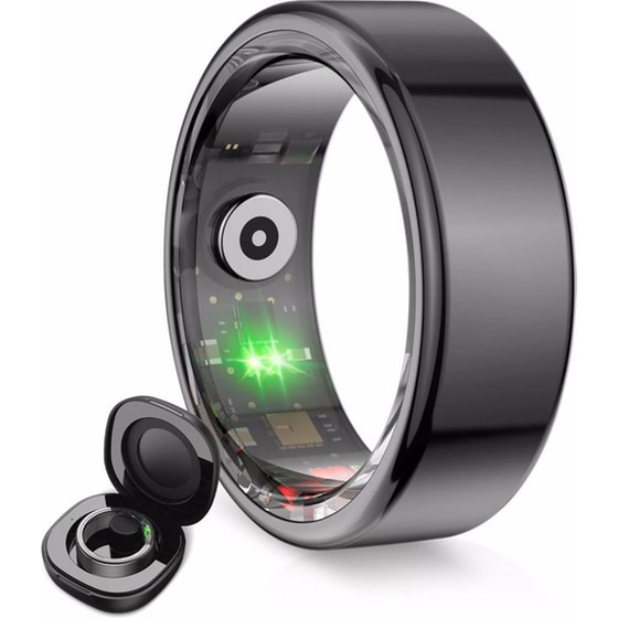 Smart Ring KSIX Saturn 22mm Size 12 - Black image 1