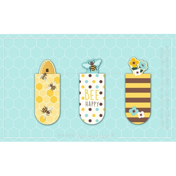 Μαγνητικός Σελιδοδείκτης Μέλισσες (3 Τεμάχια) image 0