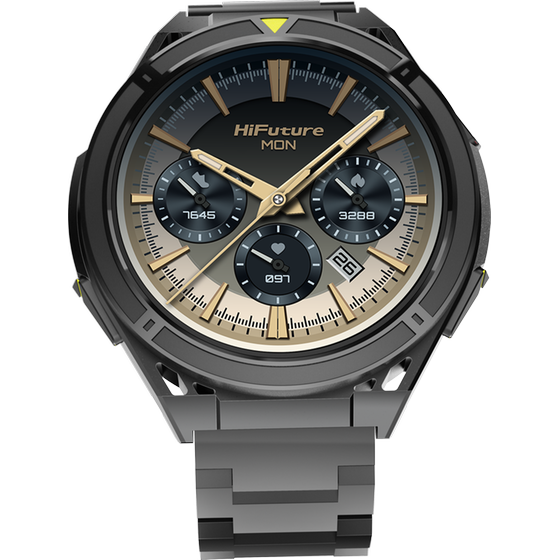 Smartwatch HiFuture Active 54mm - Black Yellow image 4