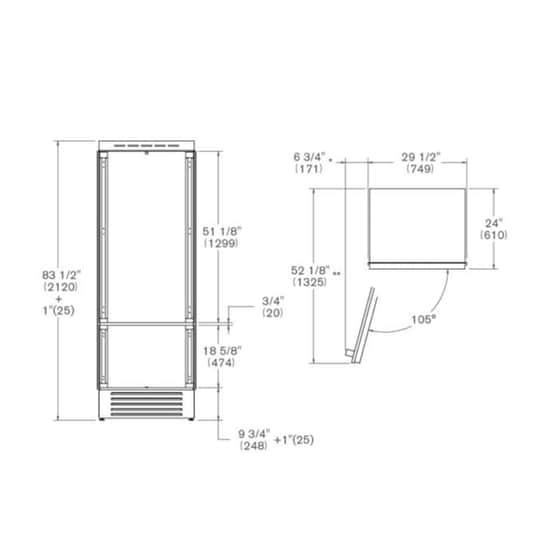 BERTAZZONI REF755BBLPTT/24 Full No Frost 440 Lt Λευκό Πλήρως Εντοιχιζόμενος Ψυγειοκαταψύκτης image 5