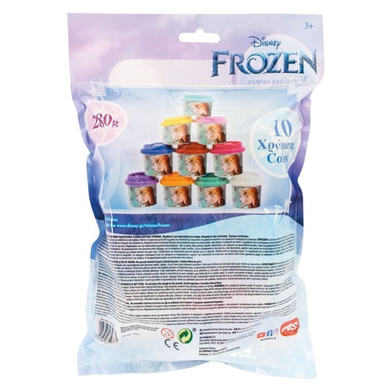 AS Company Πλαστελίνη Disney Frozen Σακουλάκι Με 10 Βαζάκια Και Καπάκια Καλουπάκια image 4