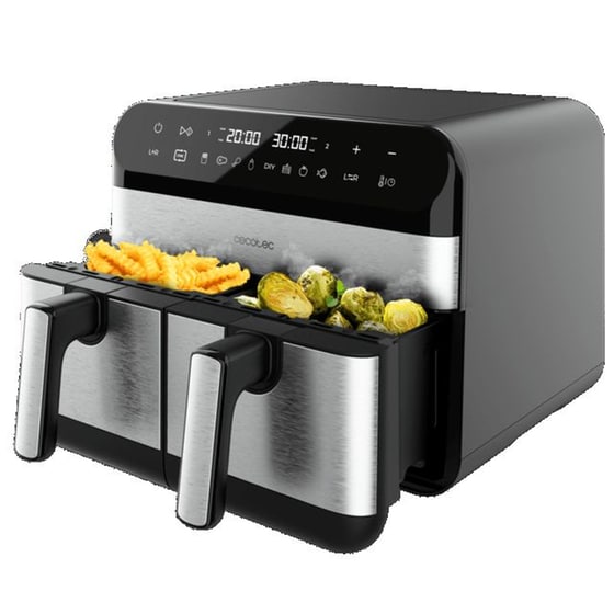 CECOTEC CEC-03489 με Διπλό Αποσπώμενο Κάδο 2800 W 9 L Inox Φριτέζα Αέρος image 1
