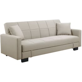 Τριθέσιος Καναπές Woodwell Cappuccino Kelso Ε9928.3 197x81cm - Μπεζ
