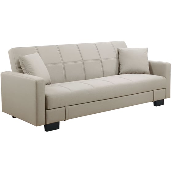 Τριθέσιος Καναπές Woodwell Cappuccino Kelso Ε9928.3 197x81cm - Μπεζ image 0