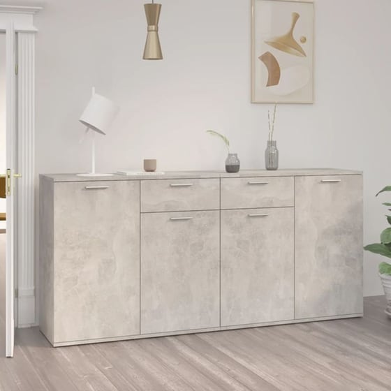 Έπιπλο Τηλεόρασης VidaXL από Μοριοσανίδα 160x36x75cm - Γκρι image 6