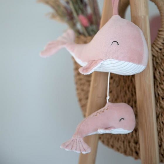 Little Dutch Βρεφικό Κρεμαστό Παιχνίδι Whale Ocean Pink με Μουσική (Ld4800) image 2