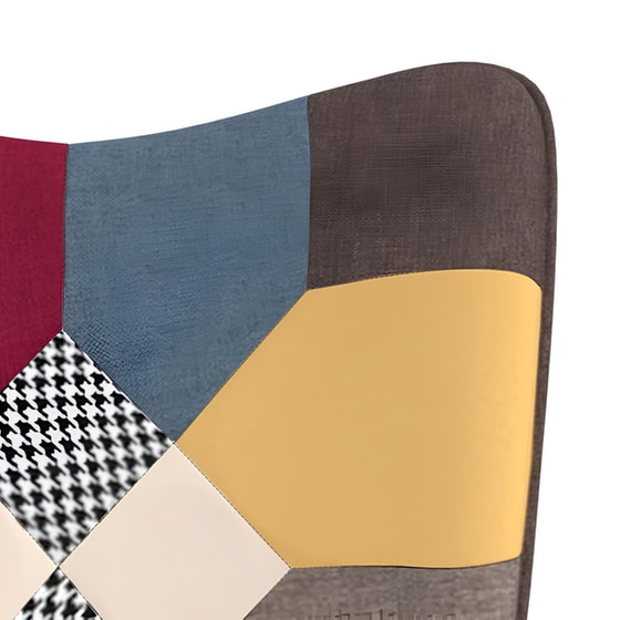 Πολυθρόνα Relax VidaXL Σχέδιο Patchwork από Ύφασμα image 5