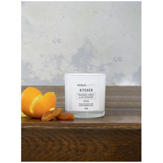 Αρωματικό Κερί Nima Aroma Γυάλινο 160 gr - Πορτοκάλι image 1