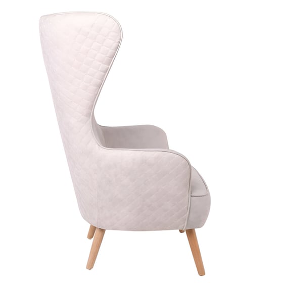 Πολυθρόνα Woodwell Dovela C59036 από Ύφασμα - Εκρού image 1