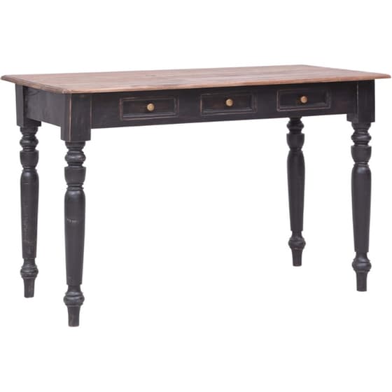 Γραφείο VidaXL με 3 Συρτάρια από Μασίφ Μαόνι 117x57x75 cm image 0