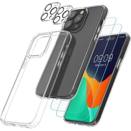 Σετ Προστατευτικό οθόνης / καμερών & Θήκη Apple iPhone 14 Pro Kwmobile Temperded Glass 5 σε 1