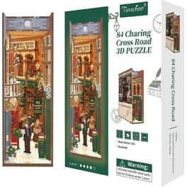 DIY 3D Puzzle Book Nook Kit Βιβλιοστάτης - 84 Charing Cross Road
