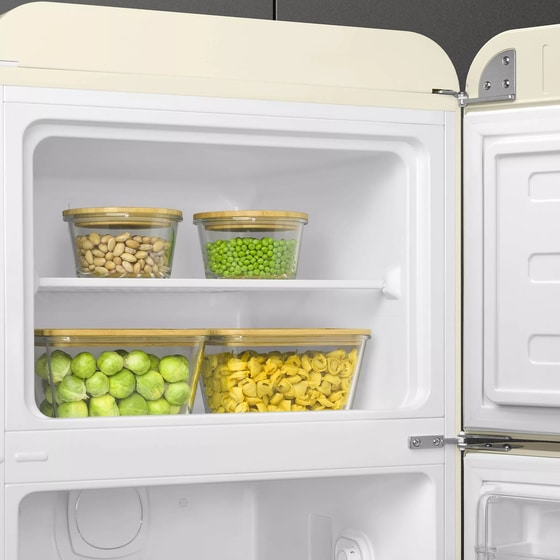 SMEG FAB30RCR6 294 Lt Μπεζ Δίπορτο Ψυγείο image 5