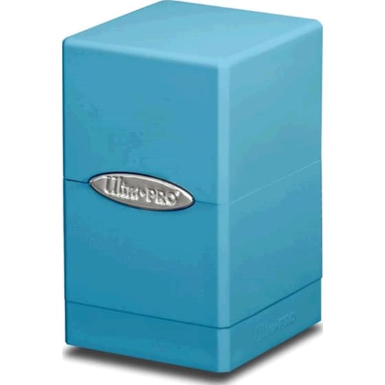 Ultra Pro Satin Light Blue Tower Deck Box image 0