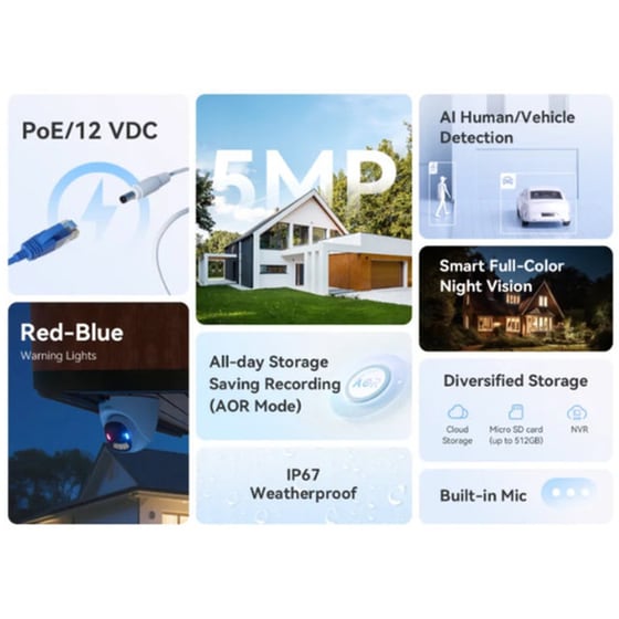 IP CAMERA IMOU IPC-PS8D-5V0 5MP POE image 1