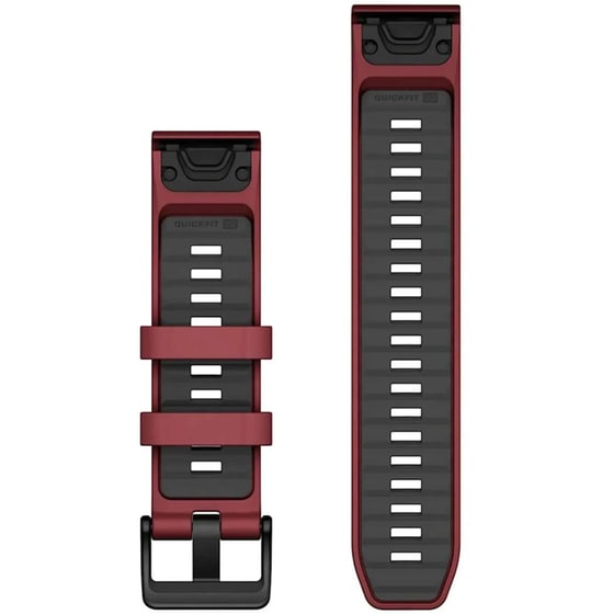 Λουράκι Garmin QuickFit 22 Silicone Band για Garmin QuickFit 22mm - Marsala with Graphite image 1