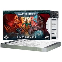 Index Cards: Chaos Daemons Warhammer 40k GAMES WORKSHOP