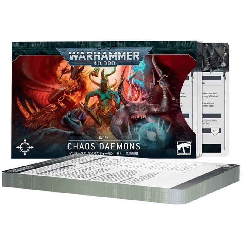 GAMES WORKSHOP Index Cards: Chaos Daemons Warhammer 40k GAMES WORKSHOP