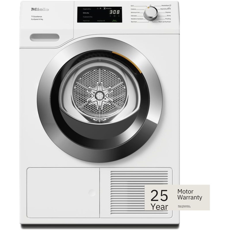 MIELE TEH795WP EcoSpeed 9 kg με Αντλία Θερμότητας Λευκό με WiFi Στεγνωτήριο Ρούχων