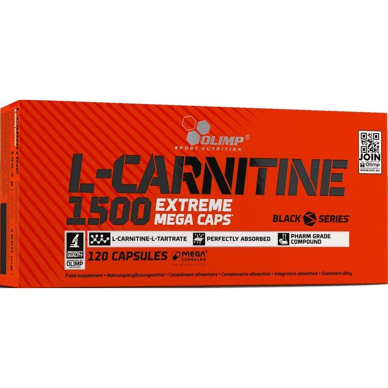 Λιποδιαλύτης OlimpL-carnitine 1500 Extreme Mega - 120 κάψουλες φωτογραφία