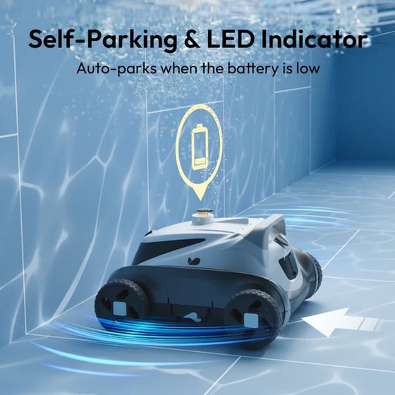 BUBLUE Bubot 500P 2.5 L Γκρι Σκούπα Ρομπότ Πισίνας image 4