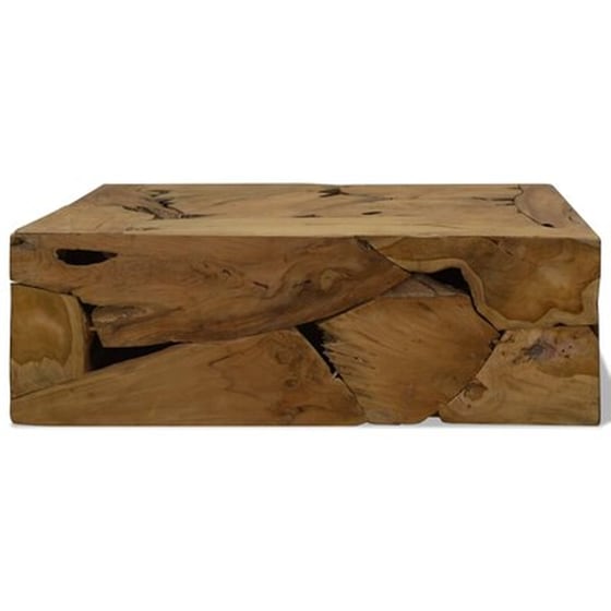 Τραπεζάκι Σαλονιού VidaXL από Ξύλο Teak 90x50x30cm - Καφέ image 2