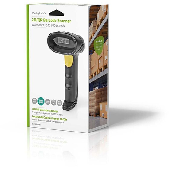 Nedis Scanner Χειρός Ενσύρματο Ανάγνωση 1D/2D και Barcodes (BSCN2D100BK) image 4