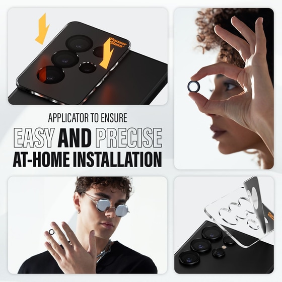 Προστατευτικό καμερών Samsung Galaxy S24 Ultra - Panzerglass Hoops Black Anti-Scratch image 10