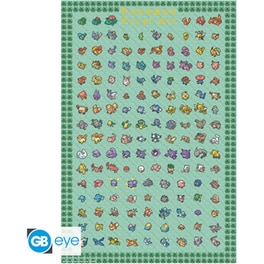 Αφίσα Pokemon Pixel Art Κάθετη 61 x 91.5 cm