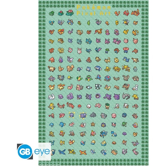 Αφίσα Pokemon Pixel Art Κάθετη 61 x 91.5 cm image 0