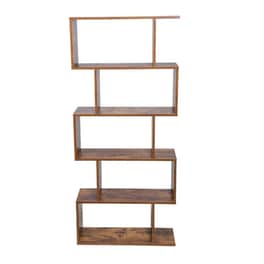 Βιβλιοθήκη Bakaji 8054143000818 από MDF 70x24x150 cm - Καφέ