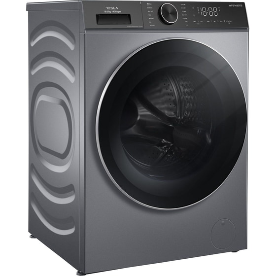 TESLA WF91480TSGR 9 kg 1.400 Στροφές Γκρι Πλυντήριο Ρούχων image 4