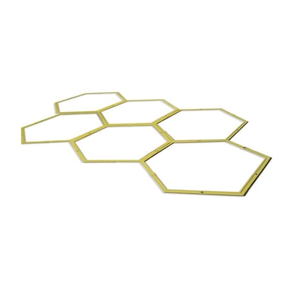 Dunlop Πλέγμα Ευκινησίας Προπόνησης Εξάγωνο Με 6 Κρίκους, 65x57 Cm, Agility Hoops image 0
