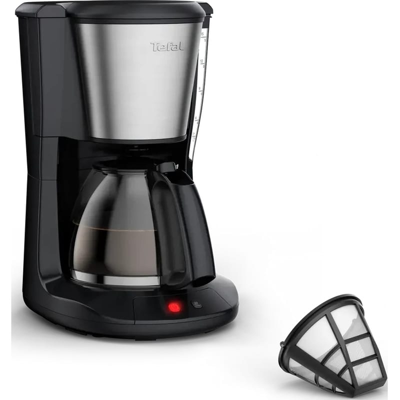 TEFAL CM5S1DE0 1000W 1.25 L Μαύρο/Ασημί Καφετιέρα Φίλτρου
