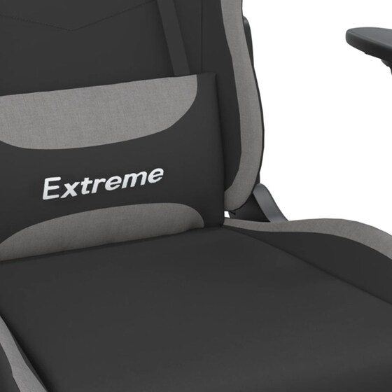 Καρέκλα Gaming VIDAXL 3143723 με Υποπόδιο - Γκρι image 6