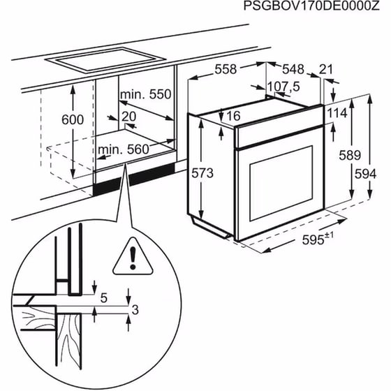 ELECTROLUX EOD6C77WX 72 Lt Inox Εντοιχιζόμενος Φούρνος Άνω Πάγκου image 9