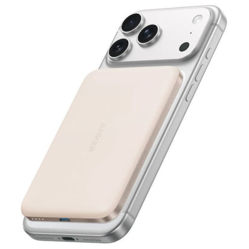 Powerbank Anker Nano MagGo Slim 5.000 mAh 15W - Sand Brown