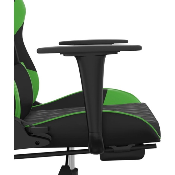Καρέκλα Gaming VIDAXL 3143767 με Υποπόδιο από Τεχνητό Δέρμα - Μαύρο image 7